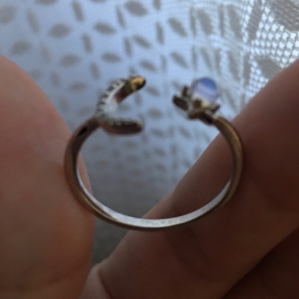 2/$30 Adjustable Moon & Star Moonstone Ring - Picture 4 of 9